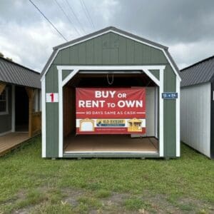 Princeton #1: 12 X 24 Lofted Barn Garage Front Image