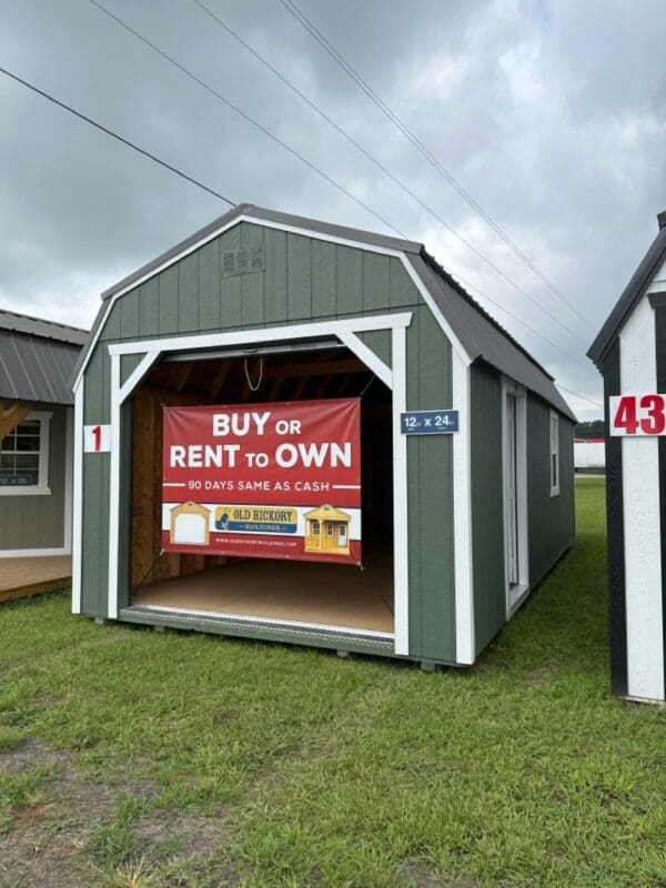 Princeton #1: 12 X 24 Lofted Barn Garage Building Image