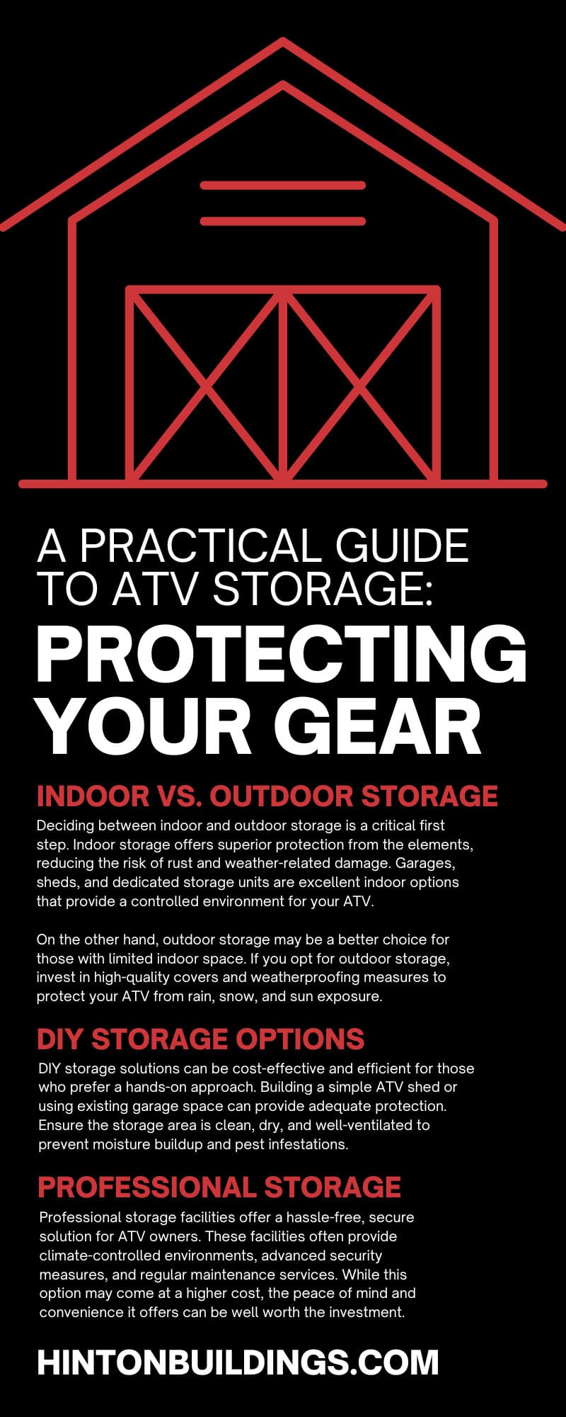 A Practical Guide to ATV Storage: Protecting Your Gear