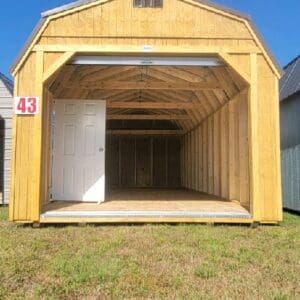 La Grange #43: 12 X 28 Lofted Barn Garage Front Image