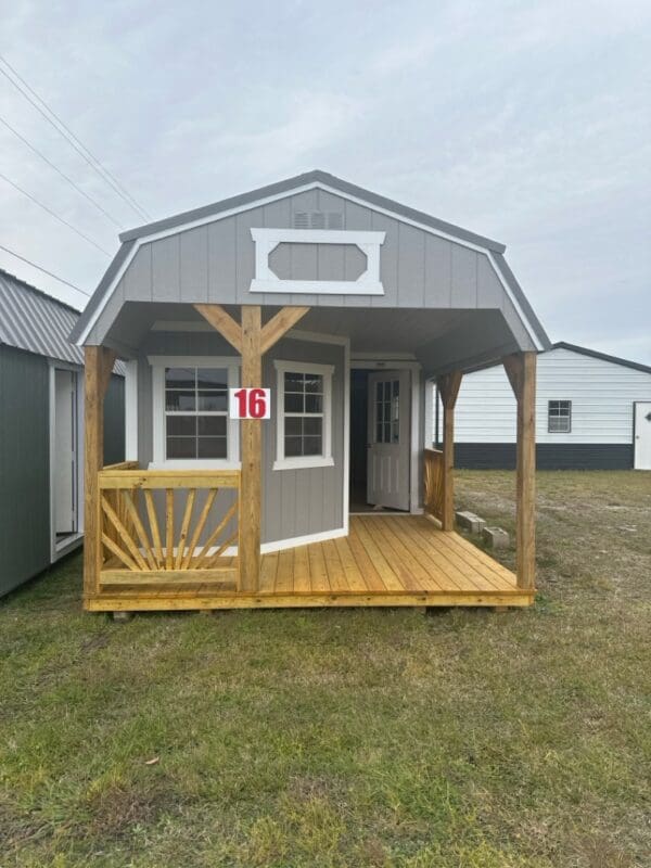 Princeton #16: 12 X 28 Deluxe Playhouse Lofted Barn Front Image