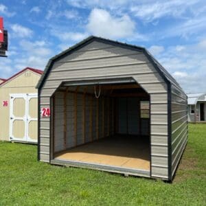 La Grange #24: 12 X 20 Metal Lofted Barn Front Image