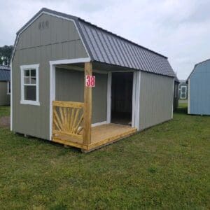 Princeton #38: 10 X 20 Side Porch Lofted Barn Front Image