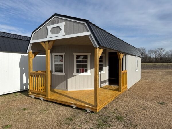 La Grange #18: 12 X 28 Deluxe Playhouse Lofted Barn Front Image