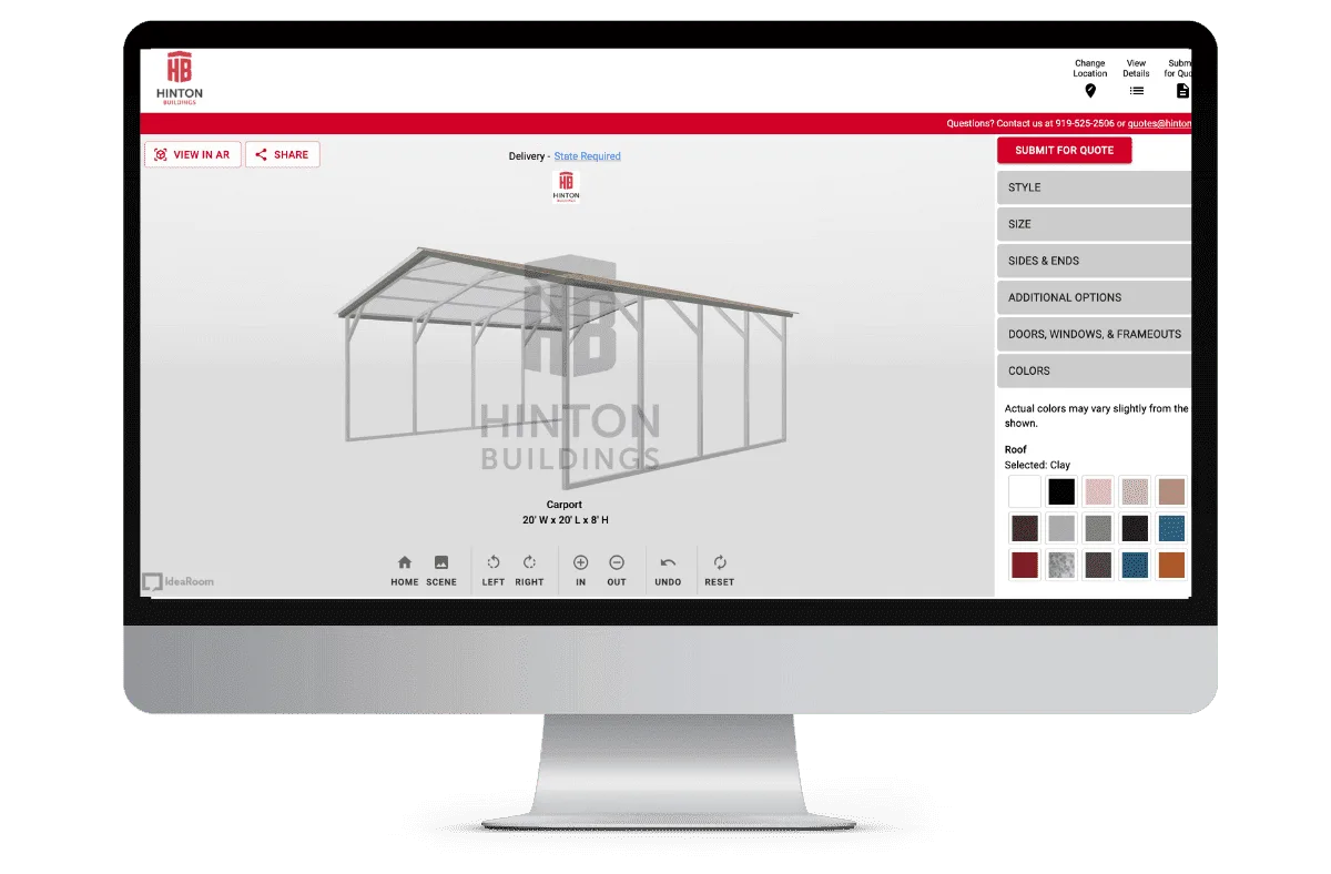 Monitor Showing 3D Building Designer