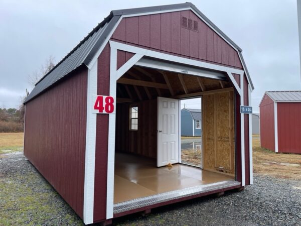 Princeton #48: 12 X 24 Lofted Barn Garage Front Image