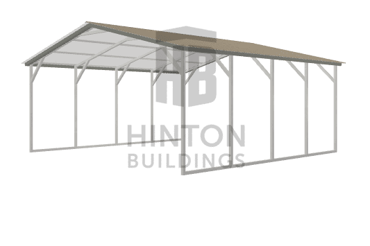 JoyJoy from Test, NC designed this 20x20x8 metal carport with our 3D Building Designer.