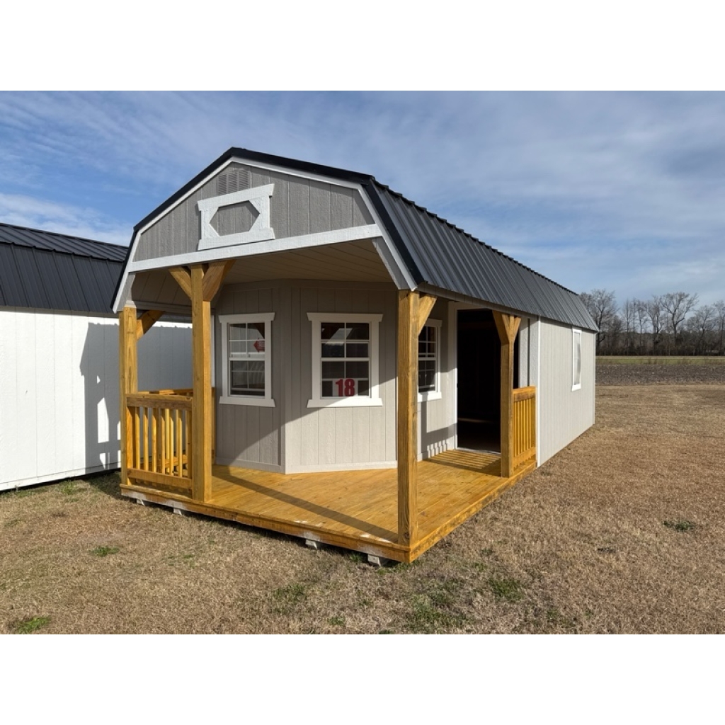 La Grange #18: 12 X 28 Deluxe Playhouse Lofted Barn Front Image