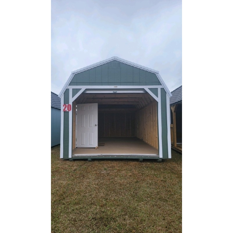 La Grange #20: 12 X 24 Lofted Barn Garage Front Image