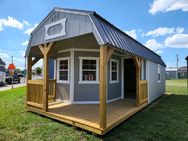Dunn #41: 12 X 28 Deluxe Playhouse Lofted Barn Front Image