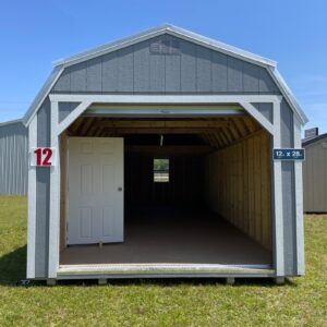 Princeton #12: 12 X 28 Lofted Barn Garage Front Image