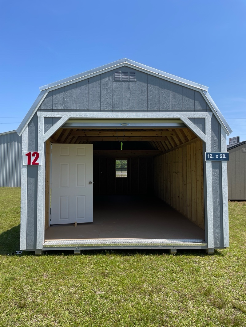 Princeton #12: 12 X 28 Lofted Barn Garage Front Image