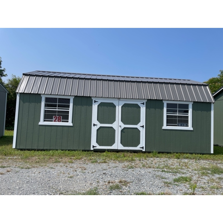 Princeton #28: 12 X 24 Side Lofted Barn Front Image