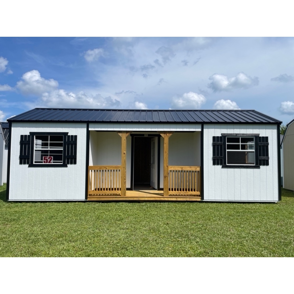 Princeton #52: 12 X 28 Center Porch Utility Front Image