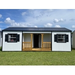 Princeton #52: 12 X 28 Center Porch Utility Front Image