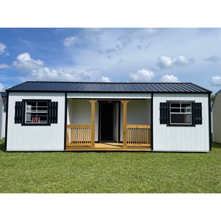 Princeton #52: 12 X 28 Center Porch Utility Front Image