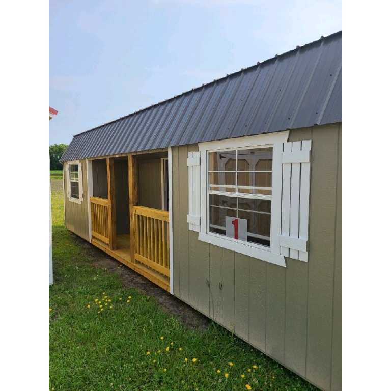 La Grange #1: 12 X 28 Center Porch Lofted Barn Front Image