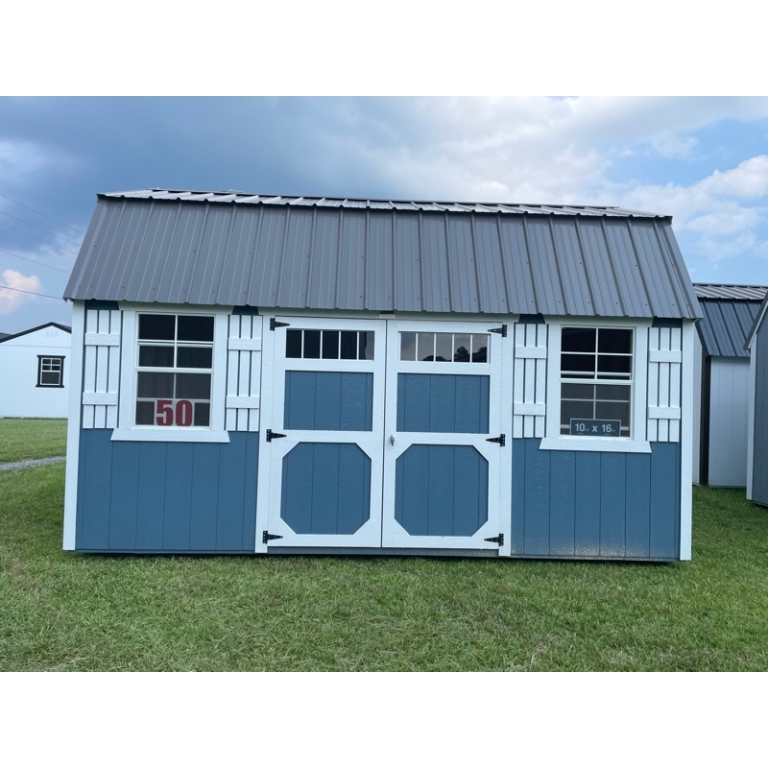 Princeton #50: 10 X 16 Side Lofted Barn Front Image