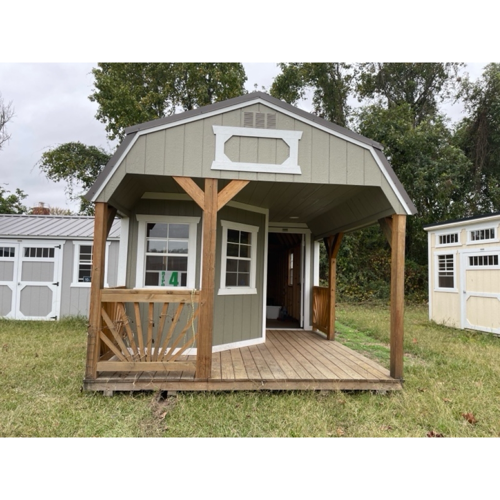 Princeton #REPO 4: 12 X 28 Deluxe Playhouse Lofted Barn Front Image