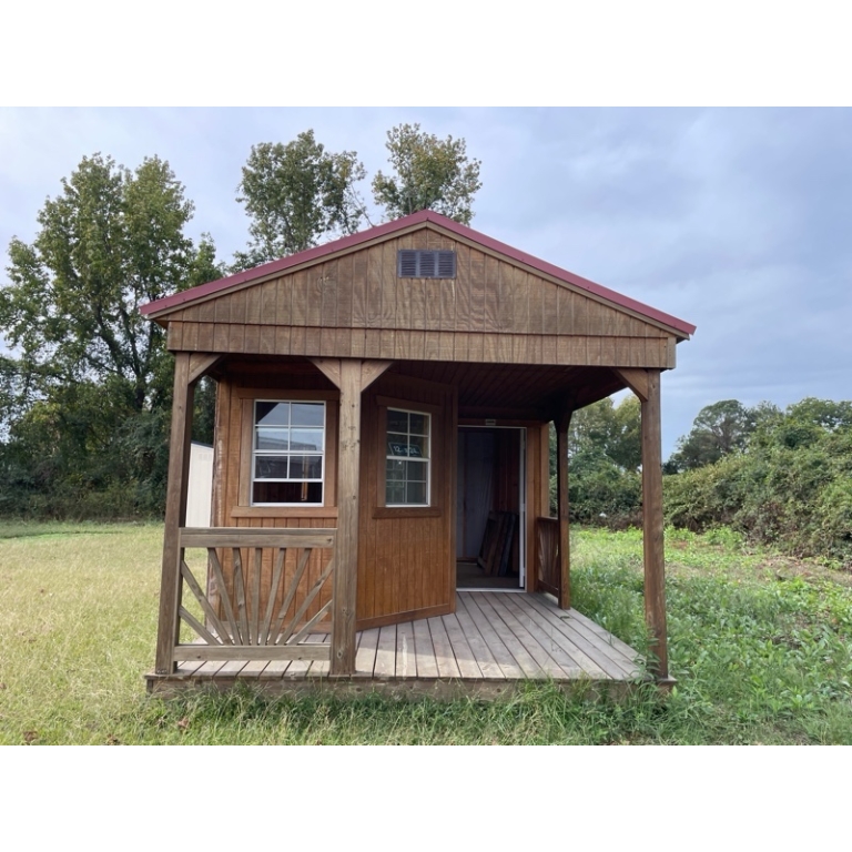 Princeton #REPO 1: 12 X 24 Deluxe Playhouse Utility Front Image