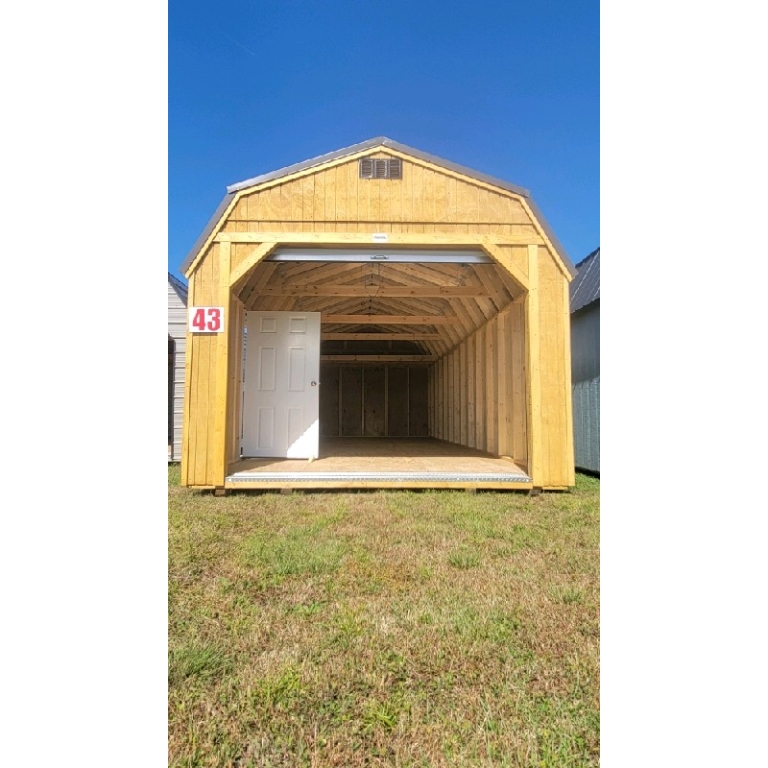 La Grange #42: 12 X 28 Lofted Barn Garage Front Image