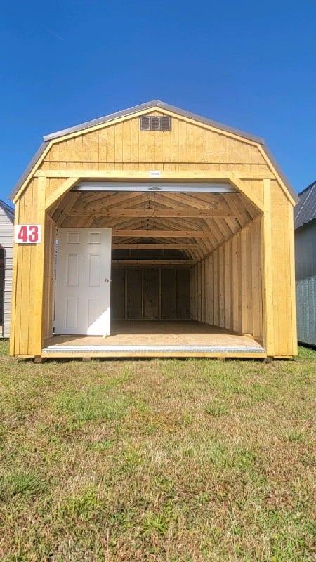 La Grange #42: 12 X 28 Lofted Barn Garage Front Image