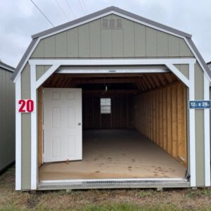 Princeton #20: 12 X 28 Lofted Barn Garage Front Image
