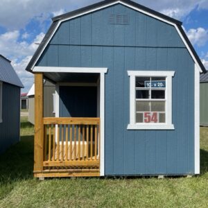 Princeton #54: 10 X 20 Side Porch Lofted Barn Front Image