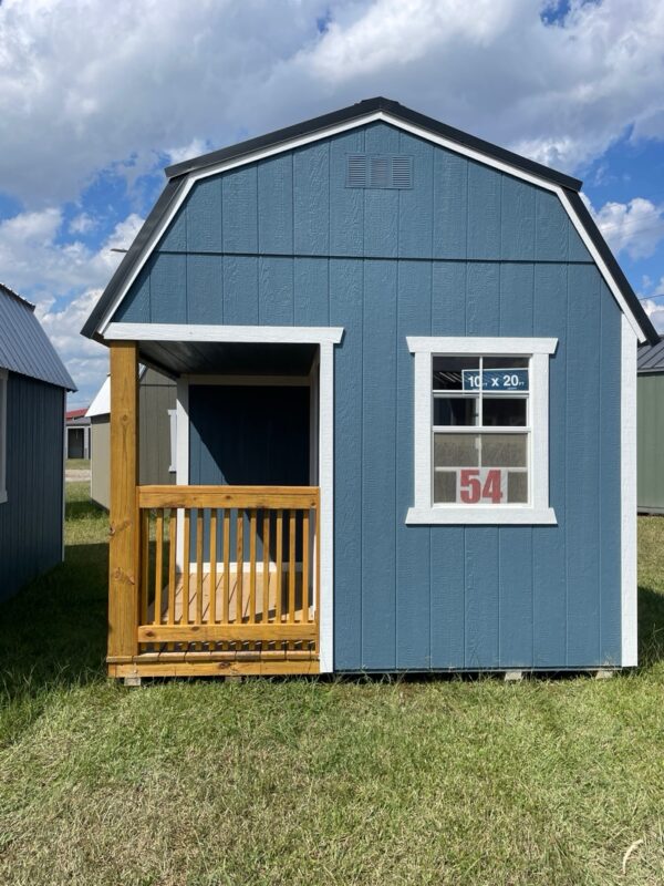 Princeton #54: 10 X 20 Side Porch Lofted Barn Front Image