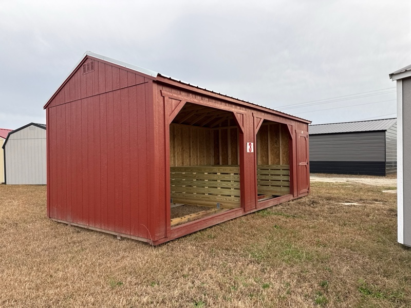 La Grange #3: 12 X 24 Horse Run In with Tack Room Building Image