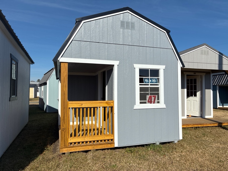 Princeton #47: 10 X 20 Side Porch Lofted Barn Front Image
