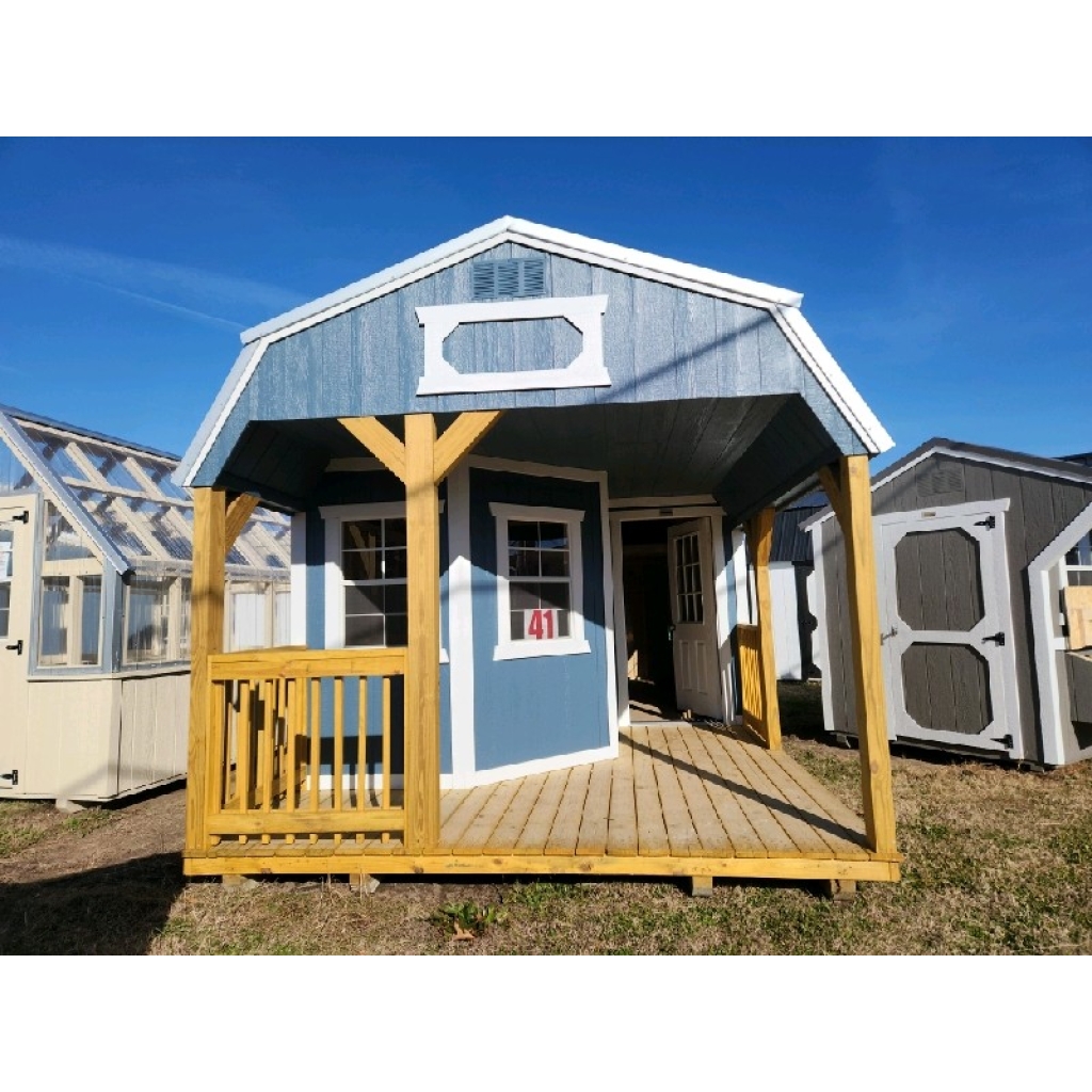 Dunn #41: 12 X 28 Deluxe Playhouse Lofted Barn Front Image