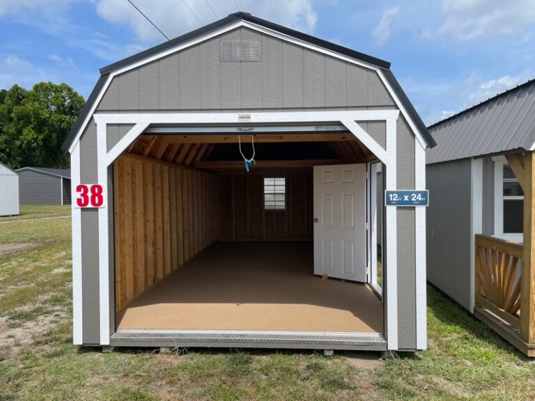 Princeton #38: 12 X 24 Lofted Barn Garage Front Image