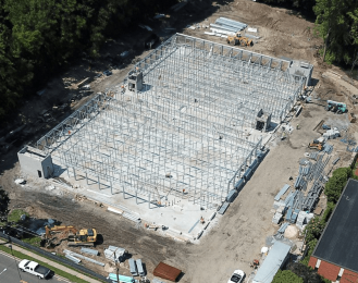 Massive mini storage project under construction