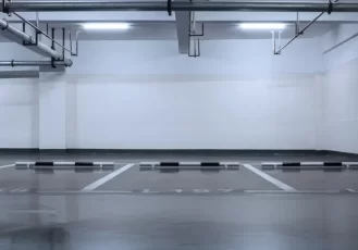 Metal garage inside