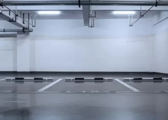 Metal garage inside
